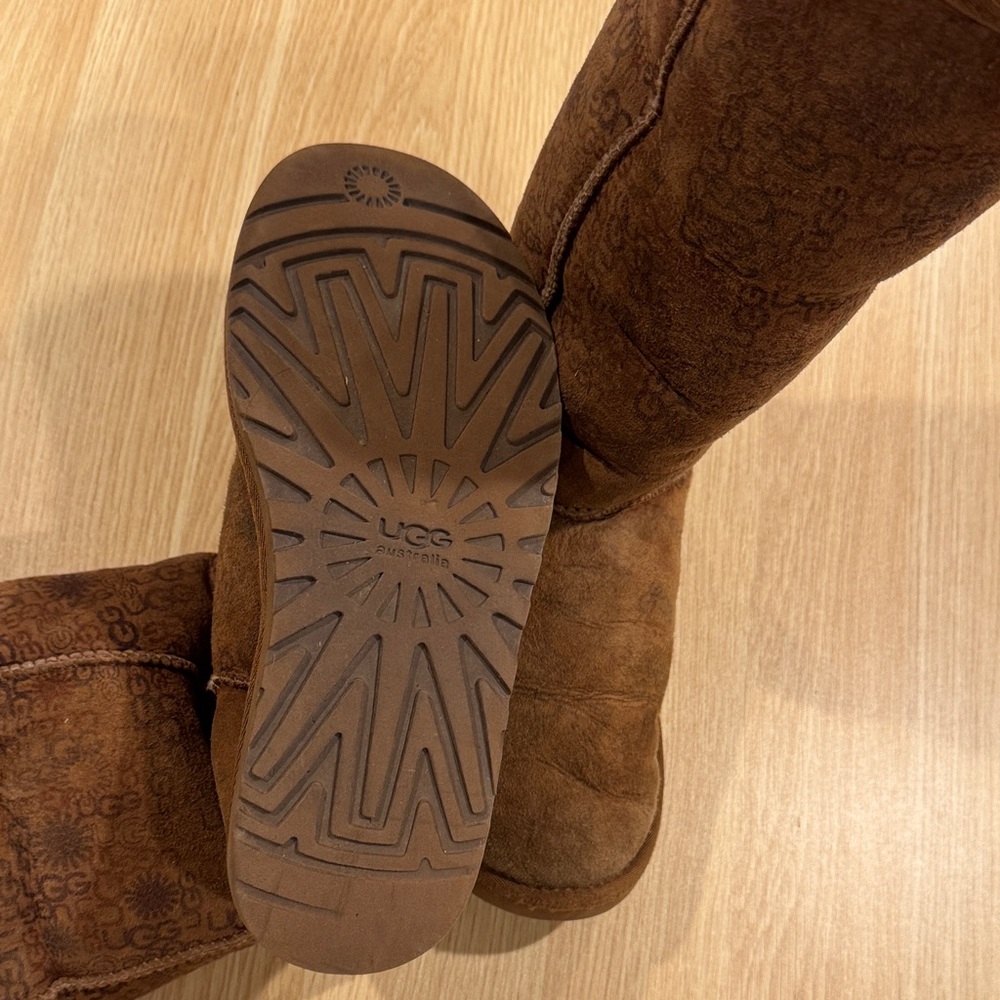 UGG Brown Shearling-Lined Winter Boots - Picture 5 of 11